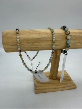 Set - Amazonite Necklace and Bracelet